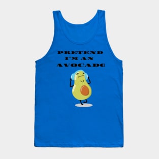 Pretend i'm an avocado funny Halloween costume Tank Top